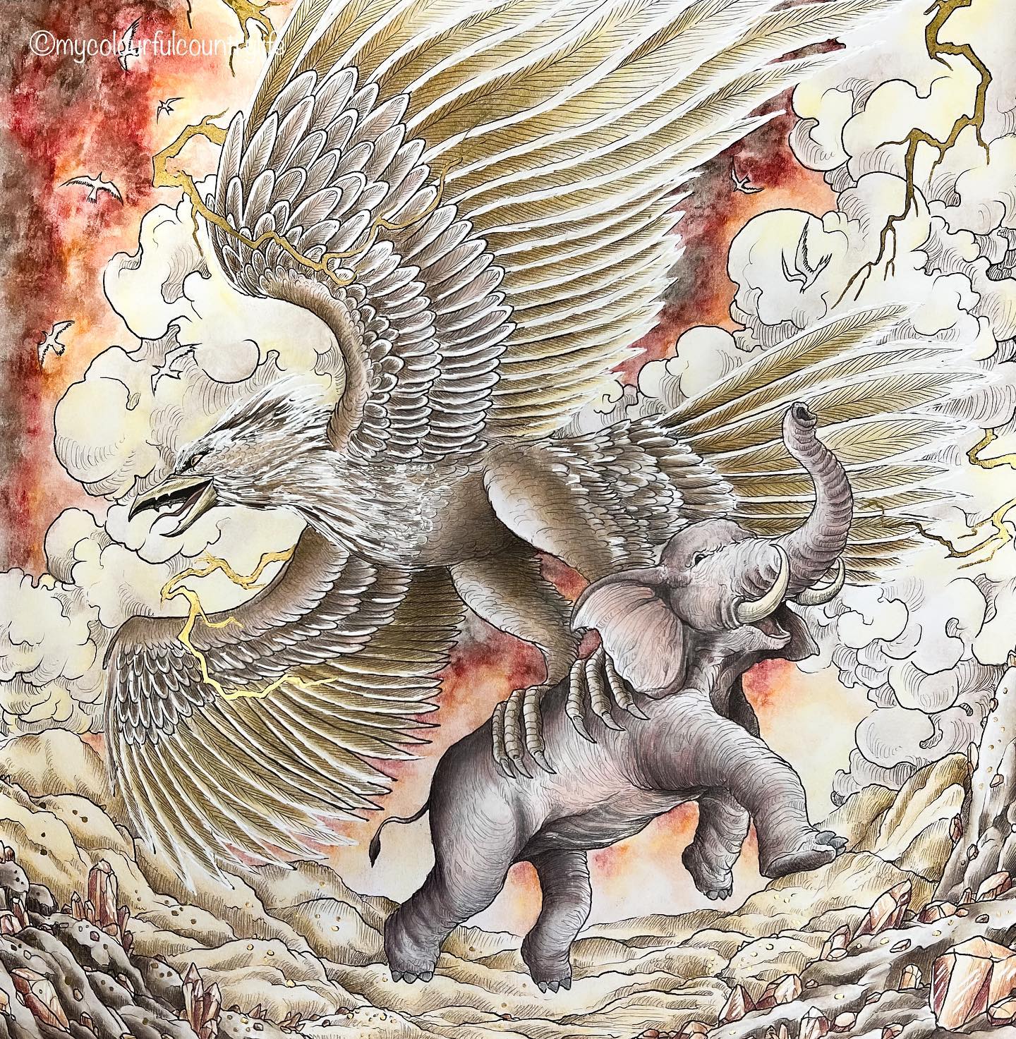 ‘The Roc’ 🦅🐘 📚Mythic World... - My Colourful Country Life | Facebook