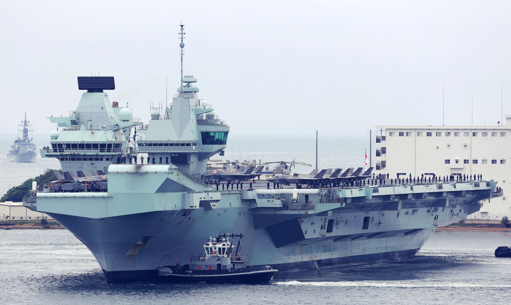 Military - HMS Queen Elizabeth (R08), the largest and most powerful ...