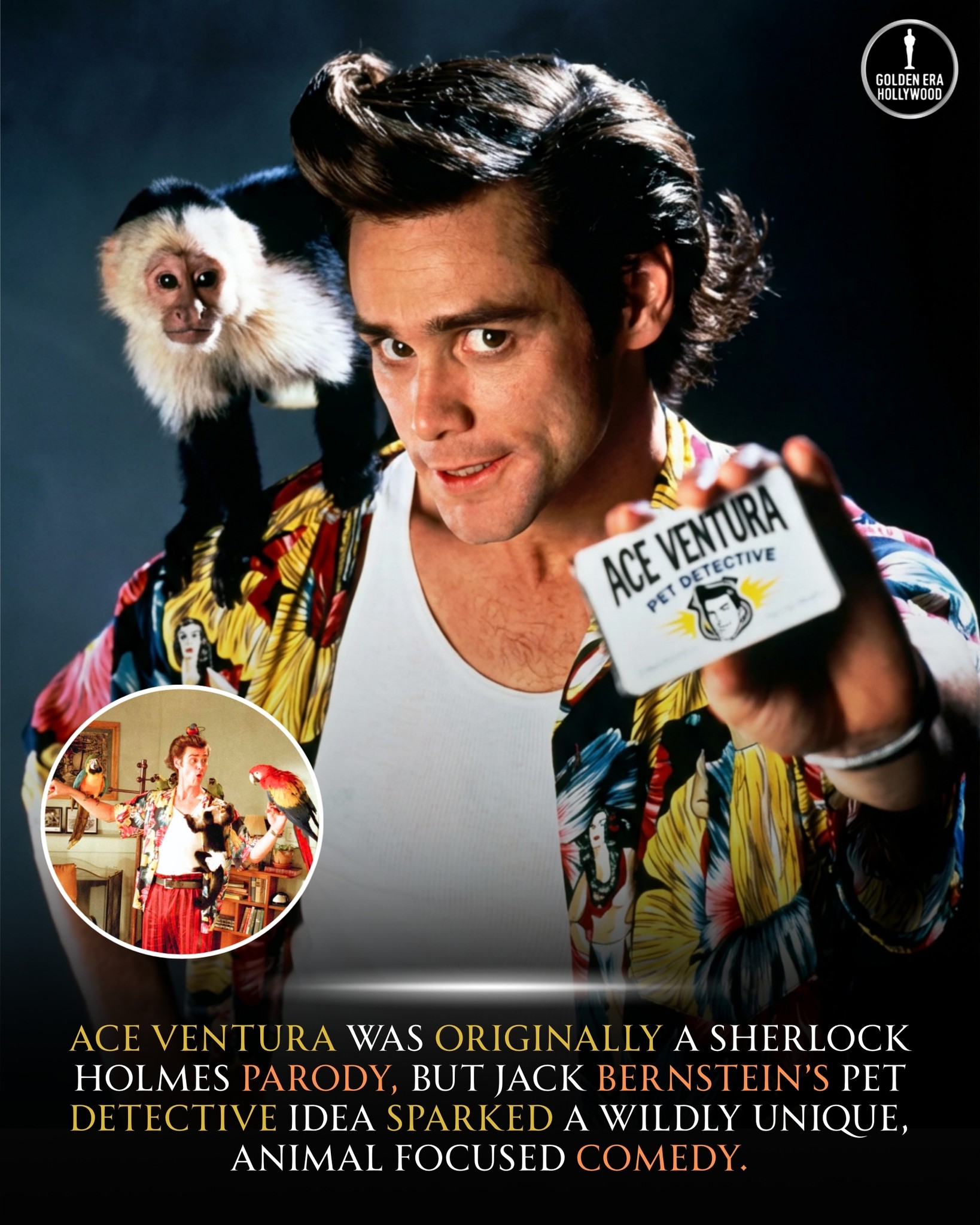Golden - The character of Ace Ventura wasn’t initially conceived as a ...