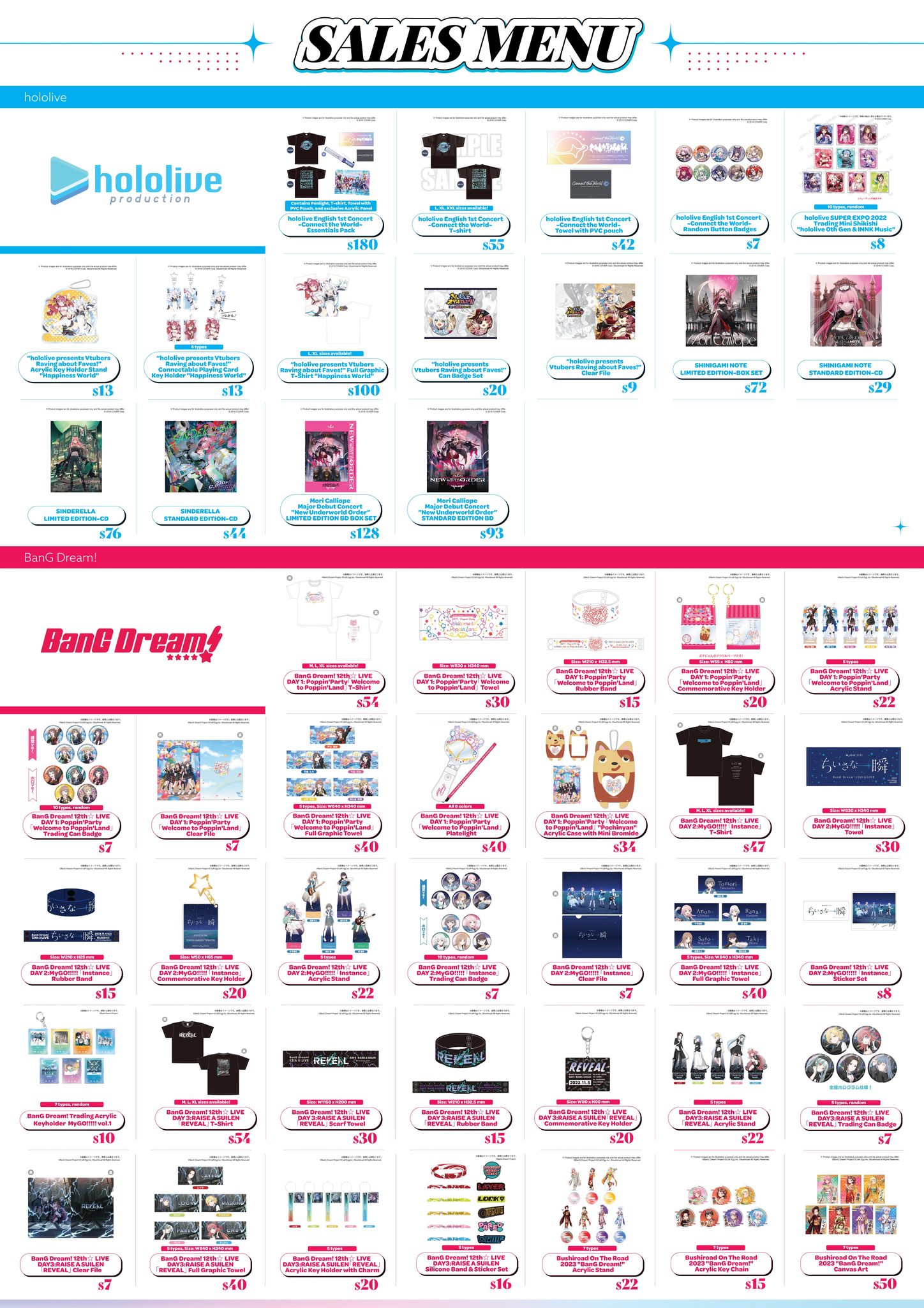 ?Bushiroad Expo Asia 2023 @ AFA Singapore? Our merchandise list 