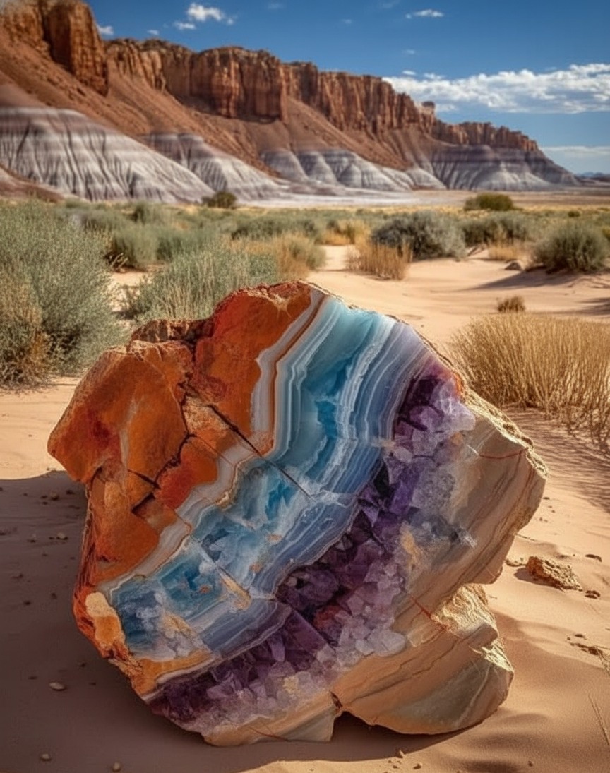 Stunning - Lying hidden in the desert sand is something truly ...