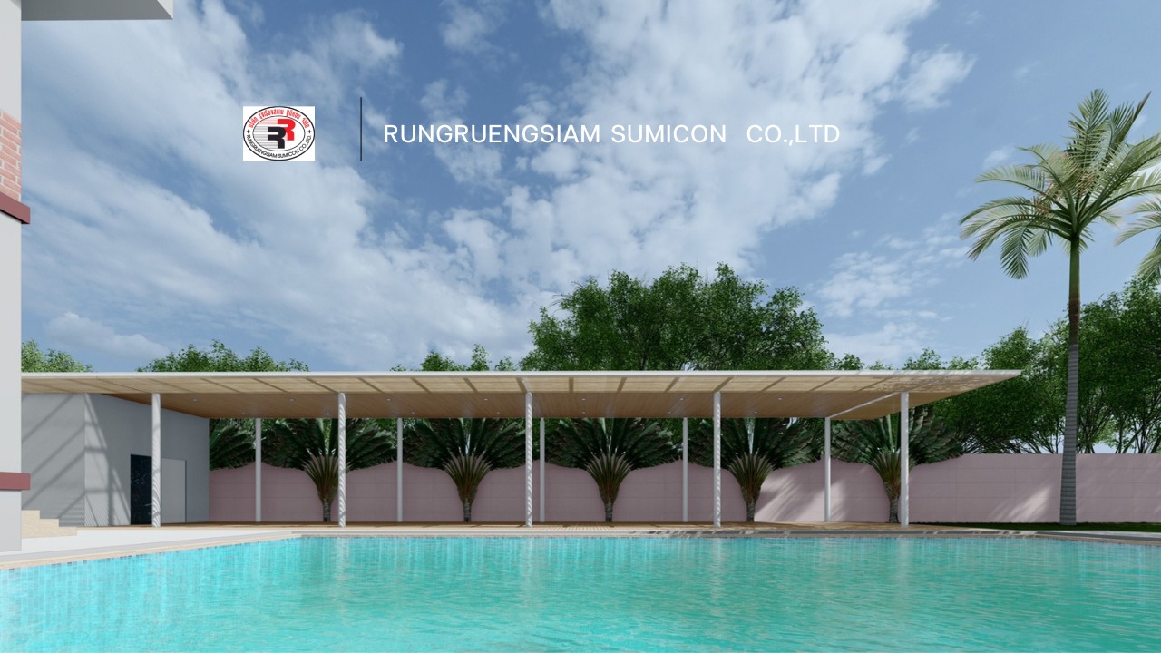 Rungruengsiam - ศาลาข้างสระว่ายน้ำพร้อมห้องน้ำและห้องซาวน่า วัสดุนำเข้า ...
