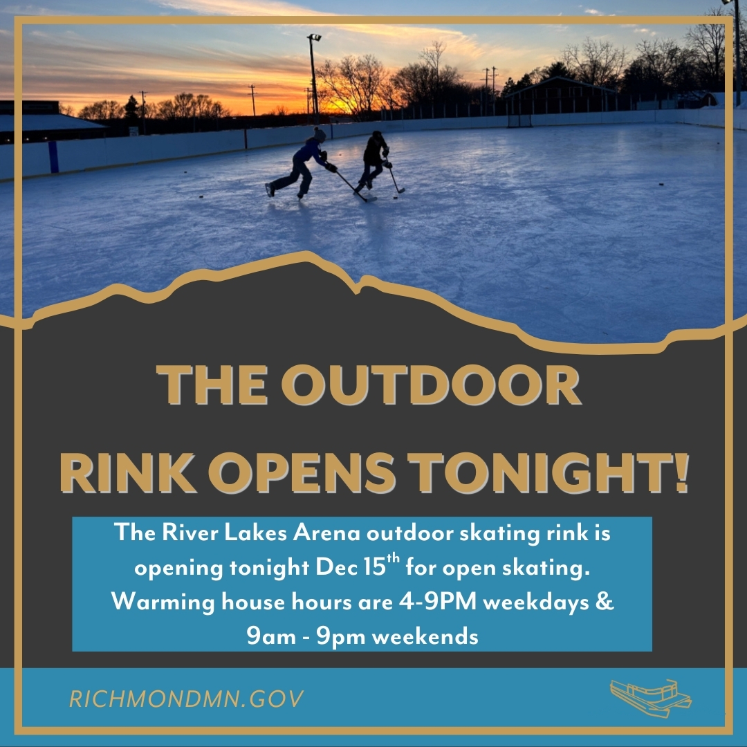 Richmond - ⛸️The outdoor rink is now opening up at the River Lakes ...