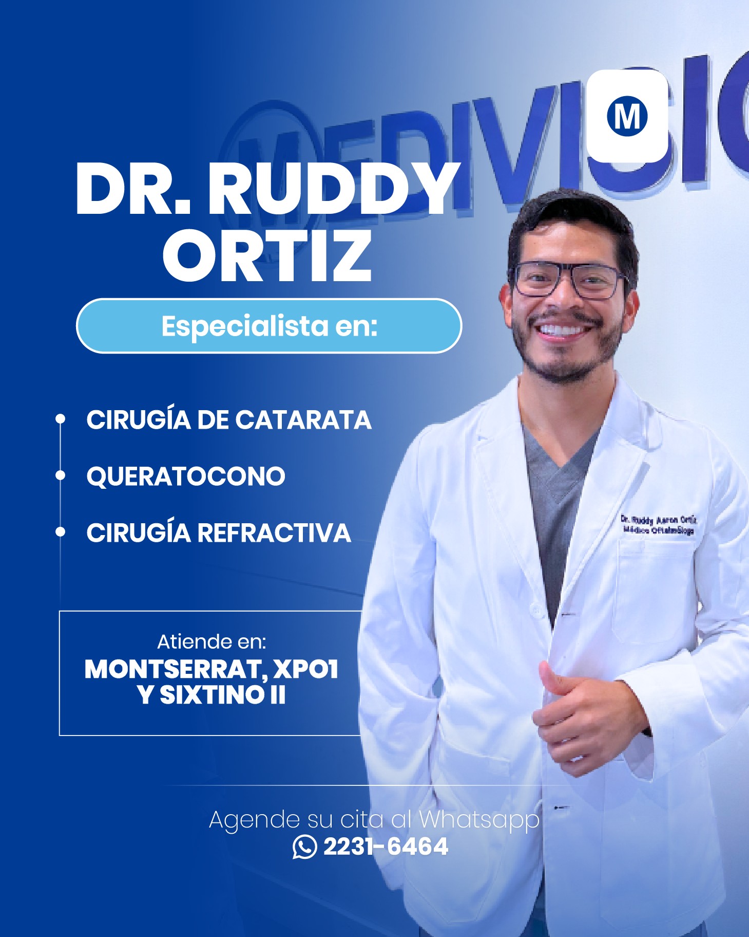 Medivision - ️ Su visión en manos expertas. El Dr. Ruddy... | Facebook