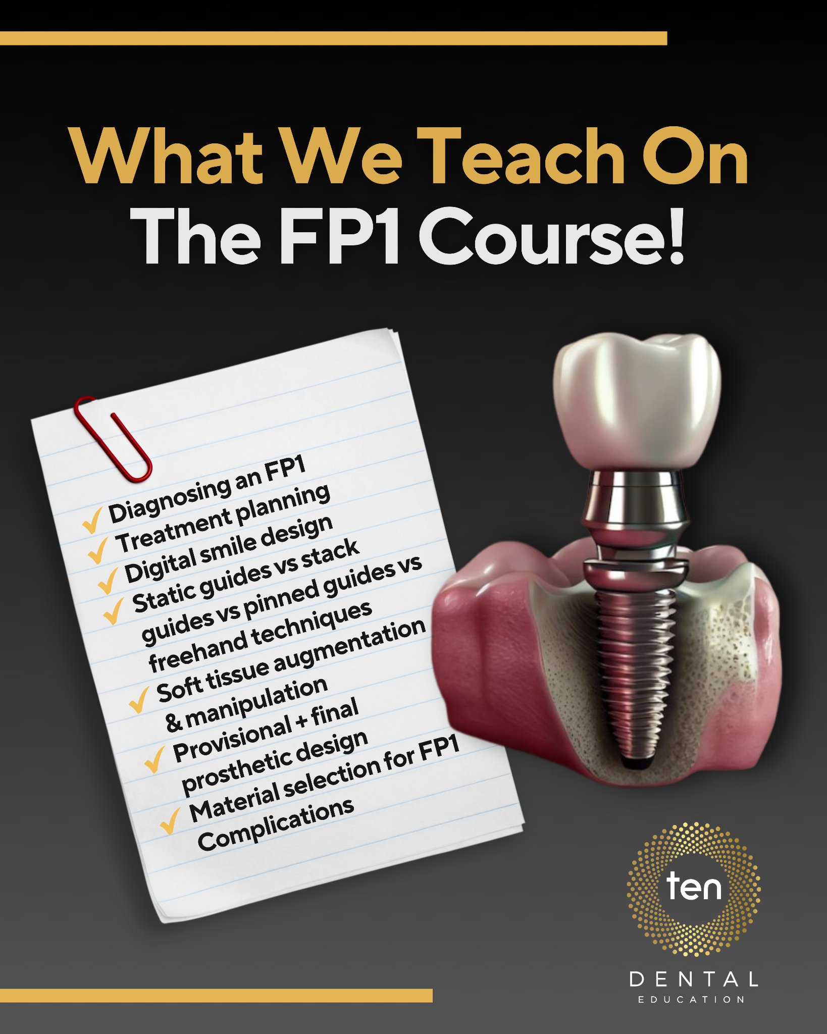 Ten Dental Education