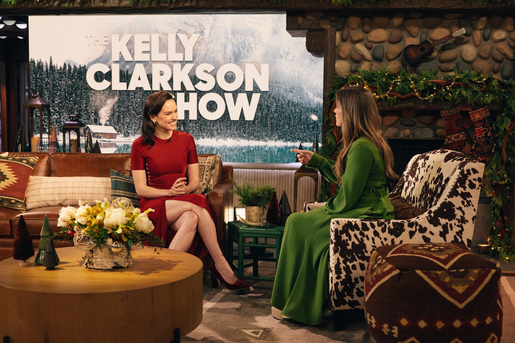 Cozy up with Daisy Ridley, Noah... - The Kelly Clarkson Show | Facebook