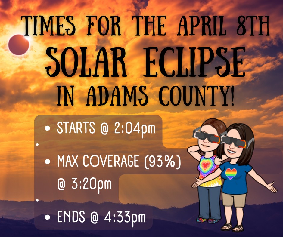 Littlestown - The Solar Eclipse will be here on Monday, April 8, 2024 ...