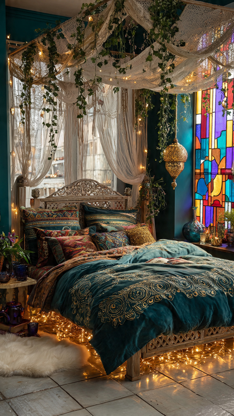 Bohemian - More ideas @ https://www.bohemianboho.com/bohemian-bedroom ...