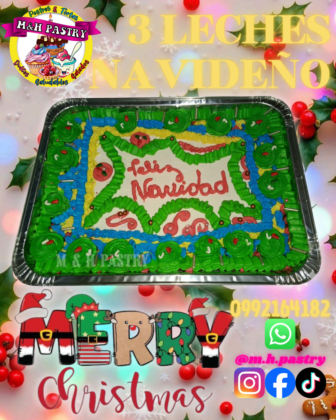 M & - 🎅🎄 ¡El sabor de la Navidad en cada bocado! 🎄🎅 Nuestro TRES LECHES ...