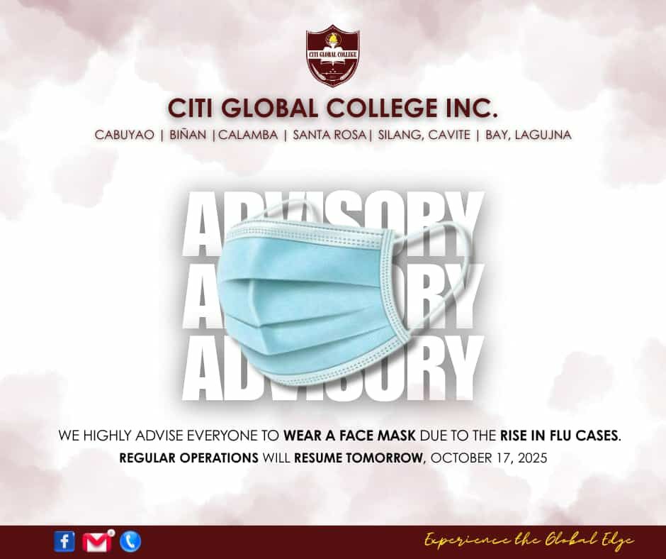 CITI - MASK ADVISORY! 😷 REGULAR OPERATION IS BACK! To all concerns, Due ...