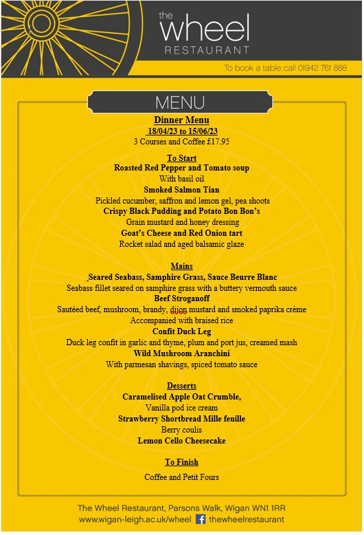 The Wheel Restaurant | Wigan