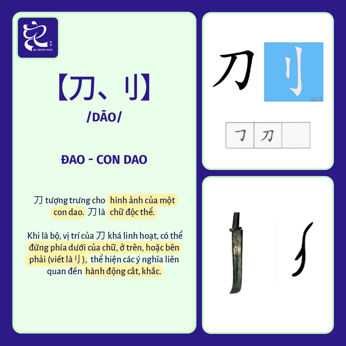 Làm quen với nhóm bộ thủ liên... - Tiếng Trung QC - QC 中文 | Facebook