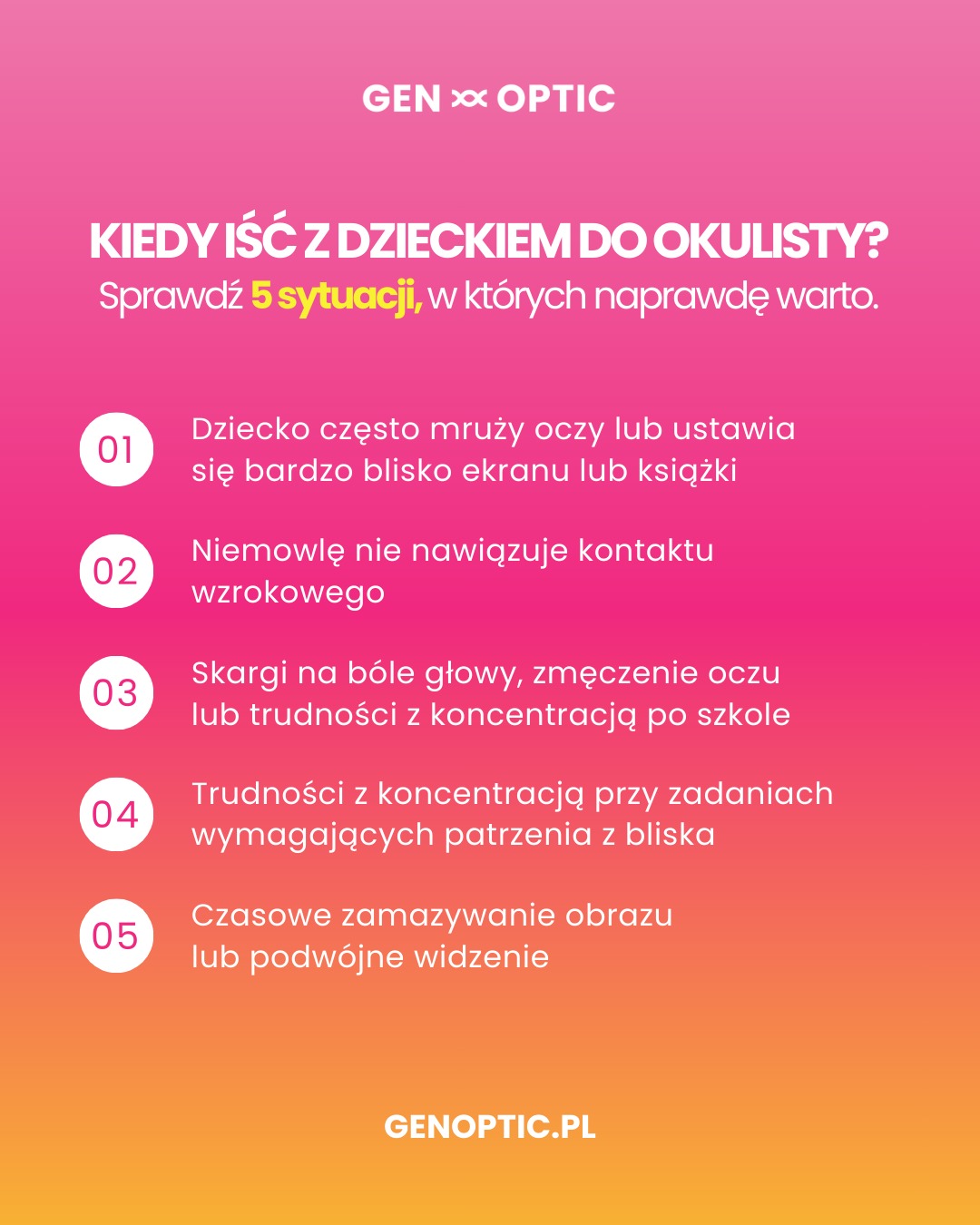 Gen-optic Gabinet Okulistyki Dziecięcej | Warsaw