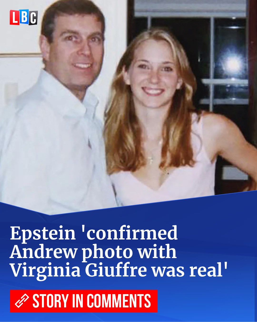 LBC - Jeffrey Epstein appeared to confirm the infamous photo of his sex ...