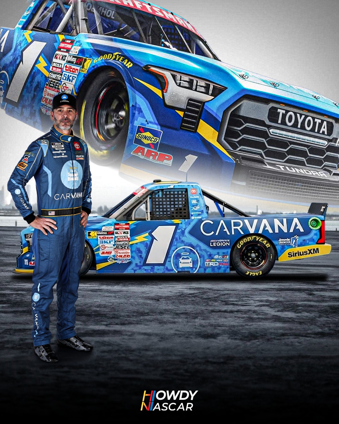 Howdy - Jimmie Johnson's No.1 Tricon garage Truck Paint Scheme for his ...