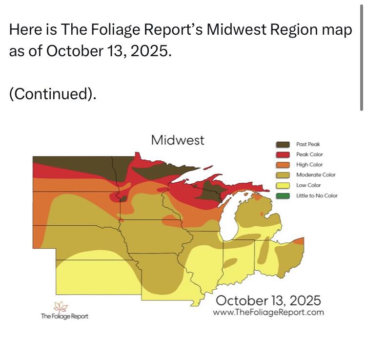 Meteorologist - Moderate color now starting to appear across parts of ...