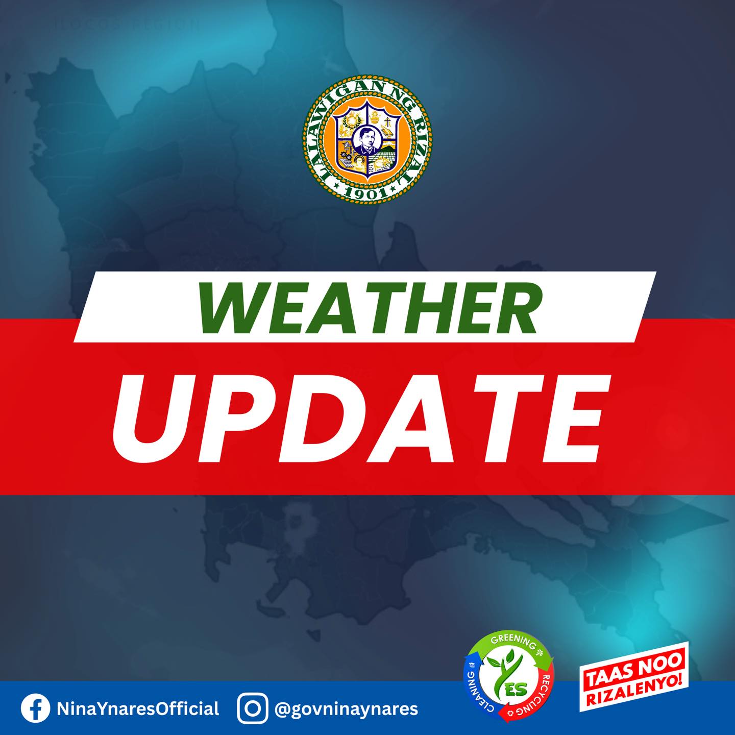 Nina - Rizal PDRRMC EOC WEATHER UPDATE As of November 6, 2025 | 11:30 ...