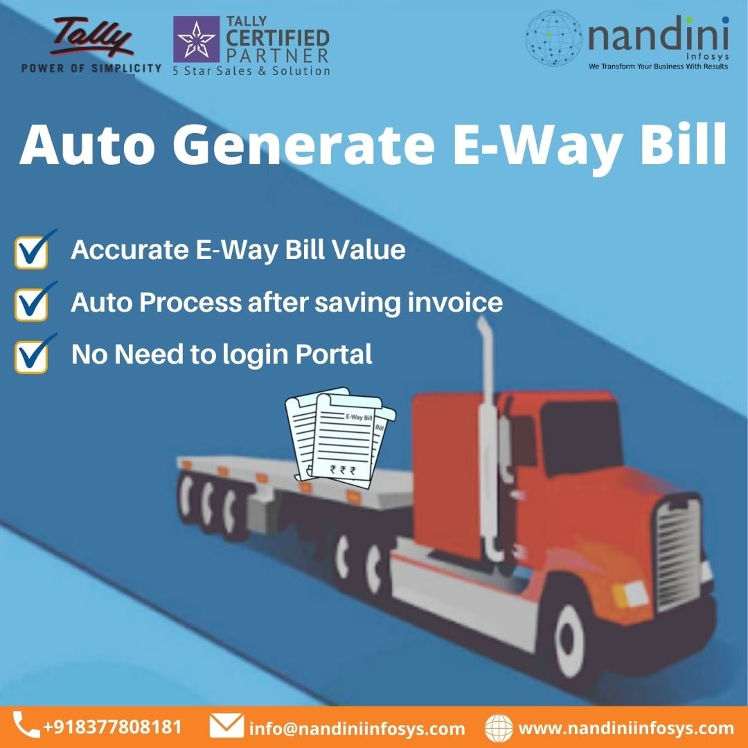 Automate #EWaybill compliance... - Nandini Infosys Pvt Ltd | Facebook