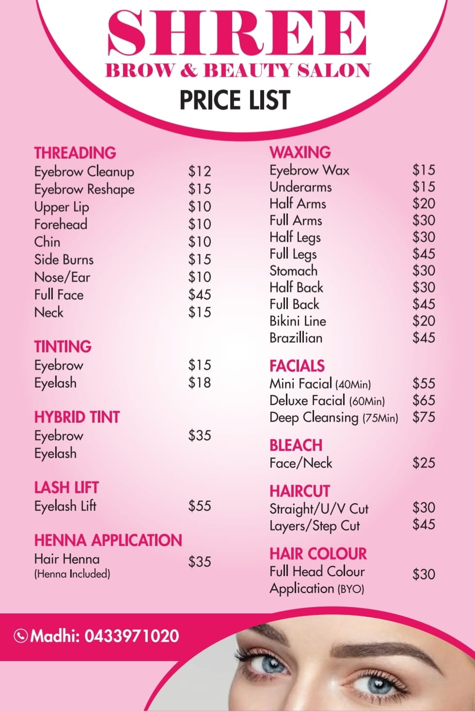 Shree threading & beauty parlour | Adelaide SA