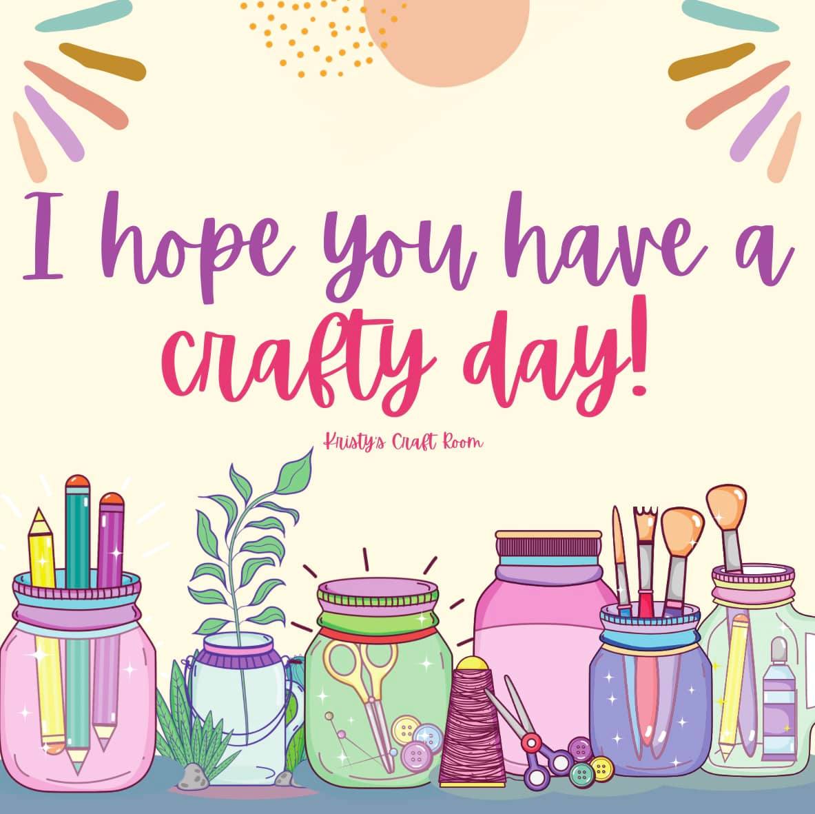 Will you get to have a crafty day today? 🎨🖌 If not, I hope you