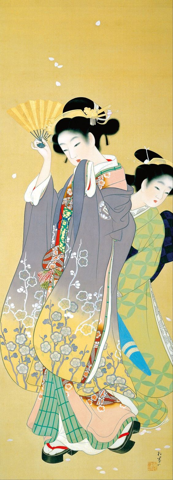 Flower Basket' (花がたみ) 1915, inspired by a Noh play, by Uemura
