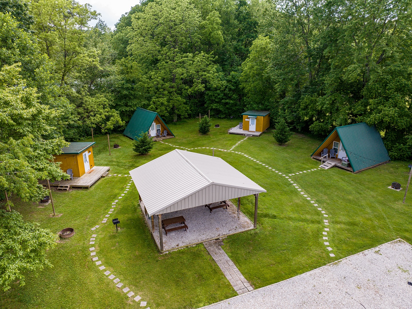 Posh Pines at Outpost Campground | Salt Lick KY