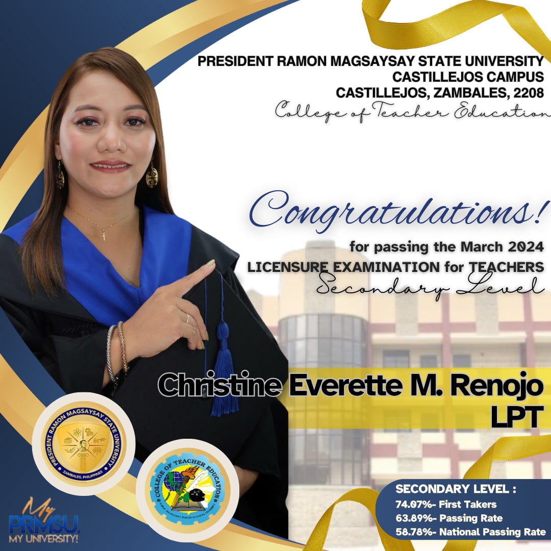 PRM... - PRMSU College of Teacher Education Castillejos Campus