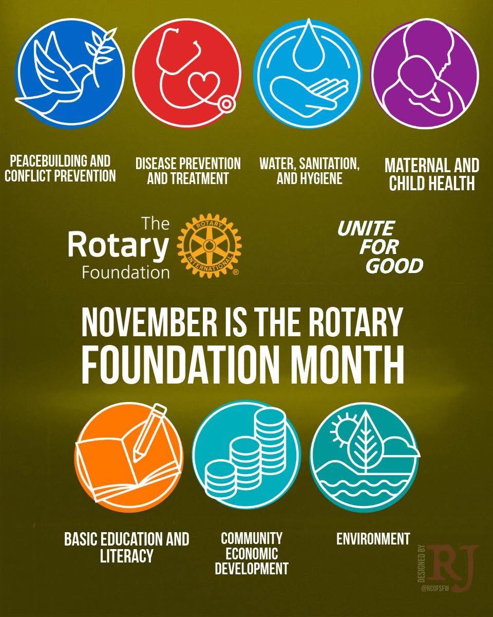 Dumas - November is the Rotary Foundation Month. Since 1917, The Rotary ...