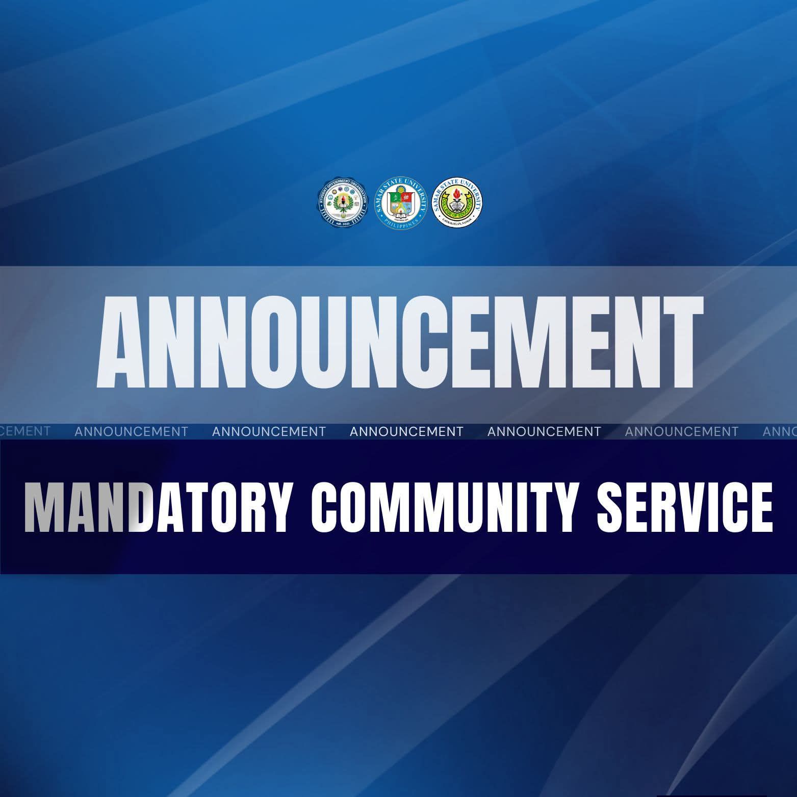 📣 𝗠𝗔𝗡𝗗𝗔𝗧𝗢𝗥𝗬... - SSU - CoEd Student Government Organization | Facebook