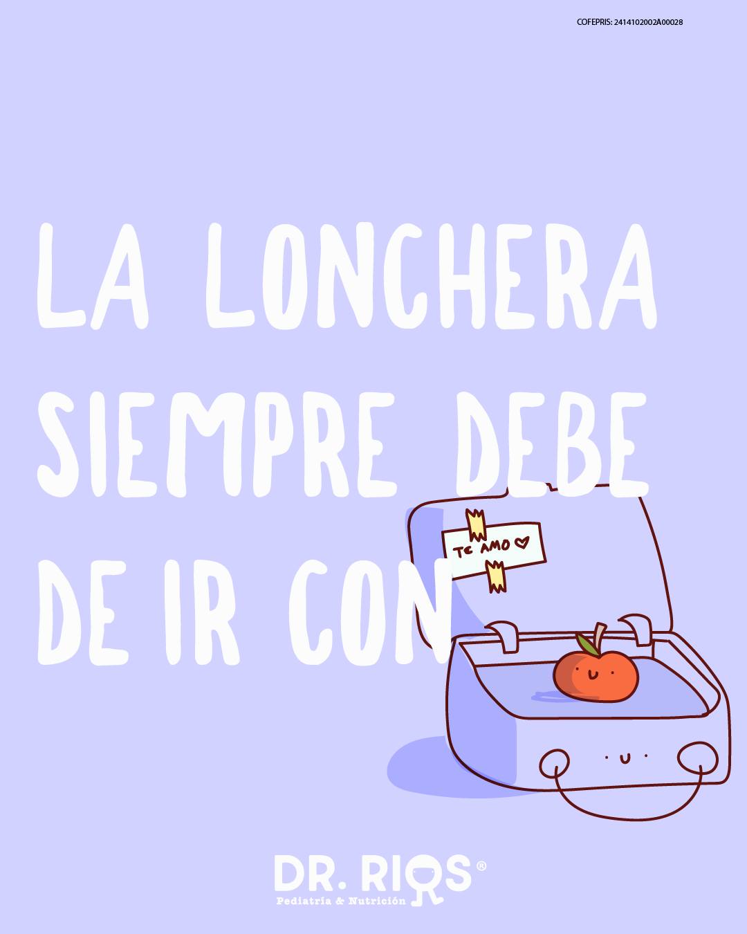 ☝️La lonchera... - Dr. Alejandro Rios. Pediatría y Nutrición | Facebook
