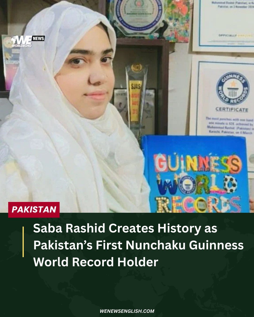 WE News English - Pakistan’s Saba Rashid has become the... | Facebook