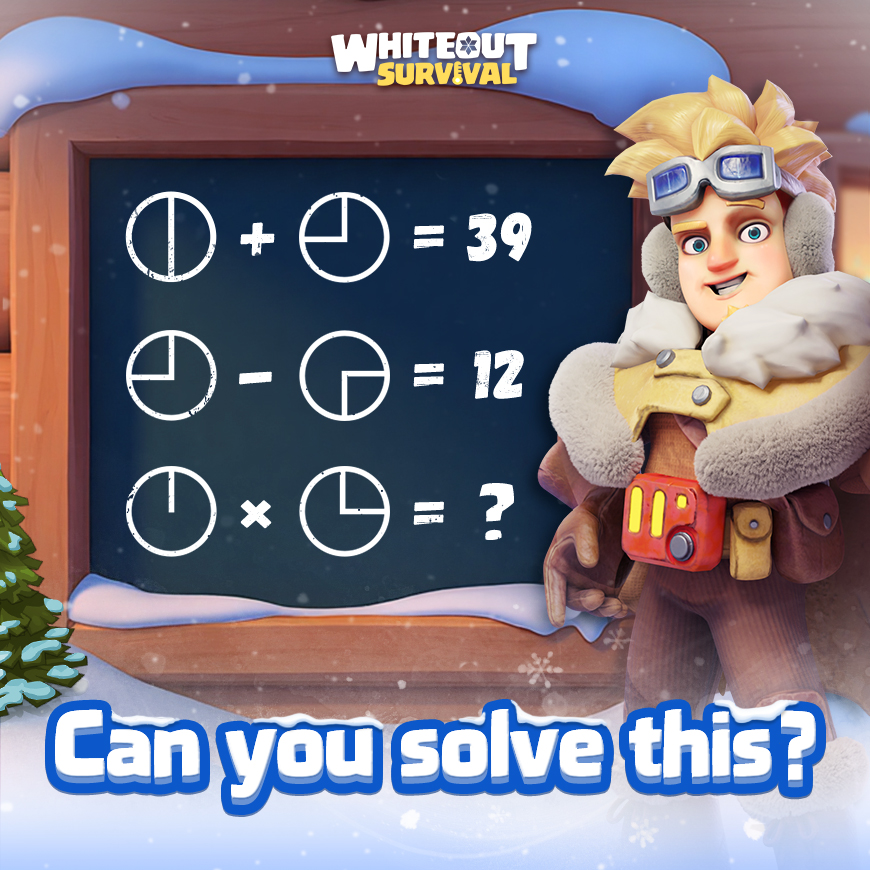 Whiteout - Can you solve this math puzzle? 🤔 Leave your answer and game ...