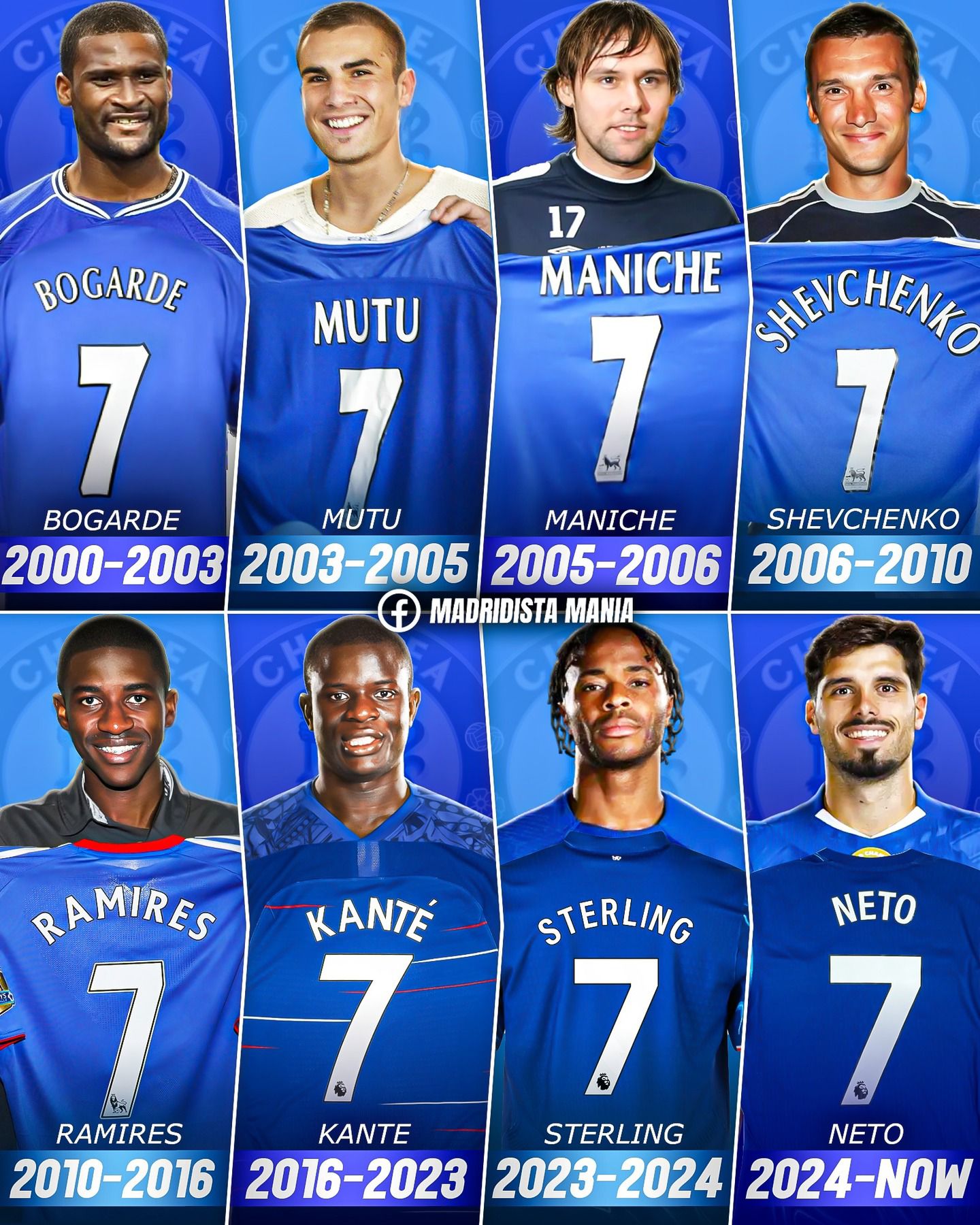 Who are the greatest Chelsea FC players to wear the No. 7 jersey?