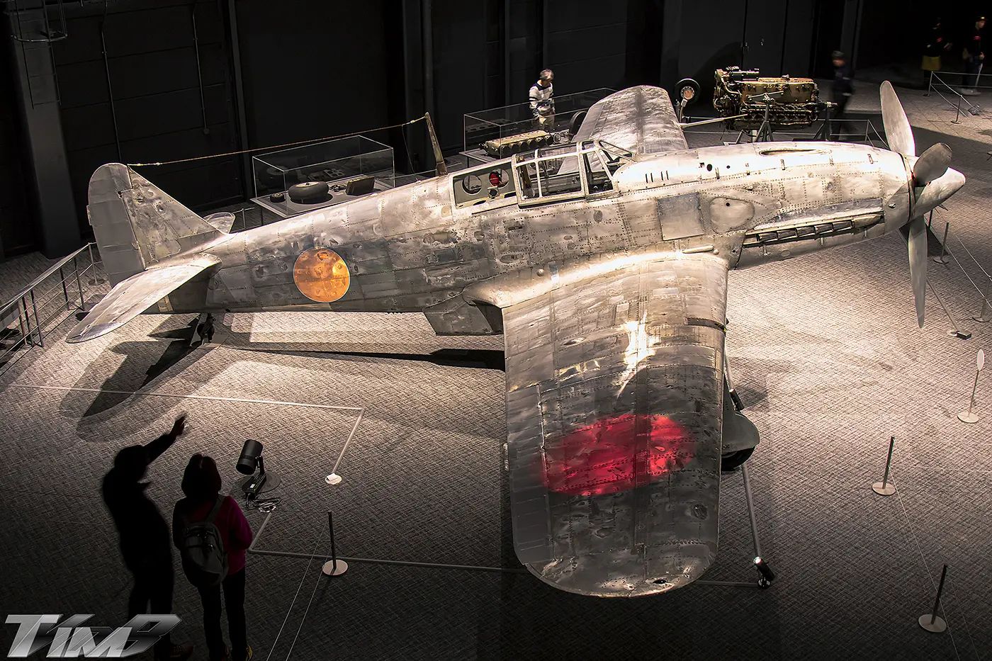 Assembly line of a Japanese factory bullding Ki-61-II Hiens