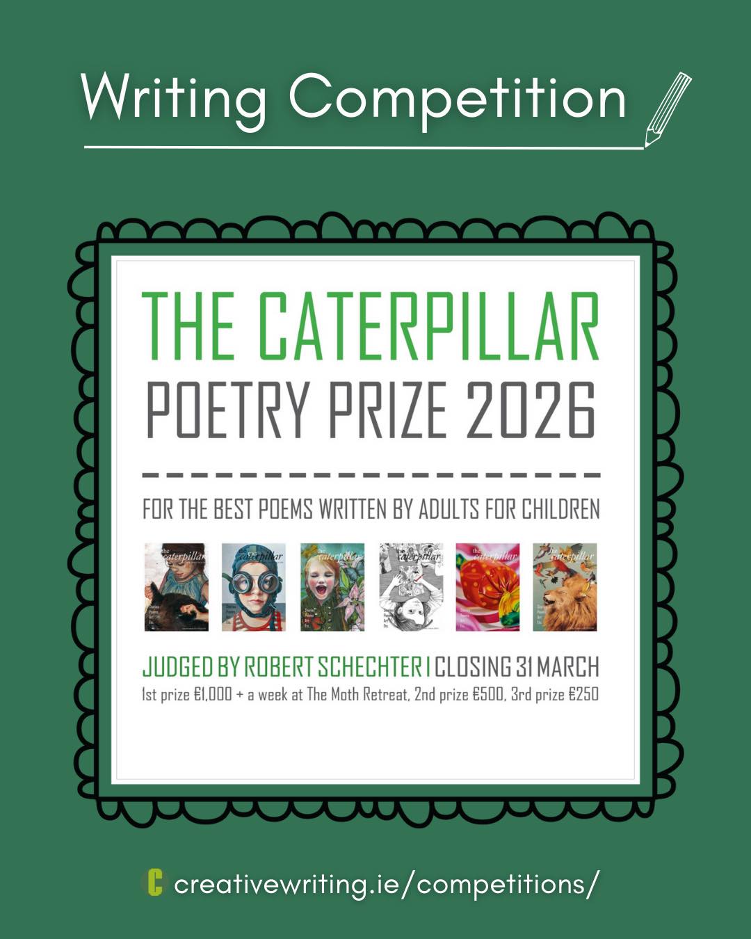 Creative - The Caterpillar Poetry Prize 2026 is now open for entries. 🐛 ...