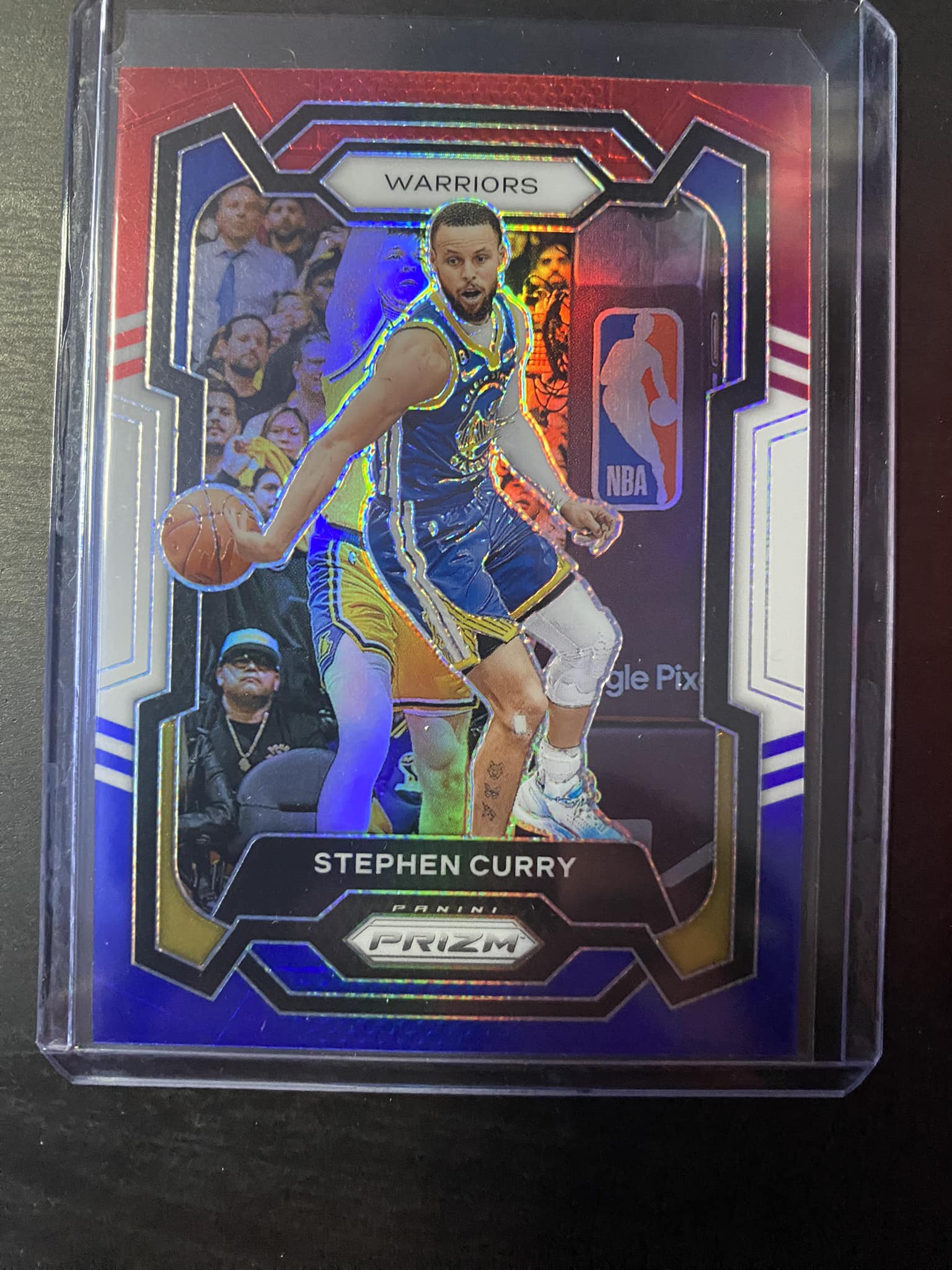 Undervalued sports card: 2023 Prizm Steph Curry Red White Blue 