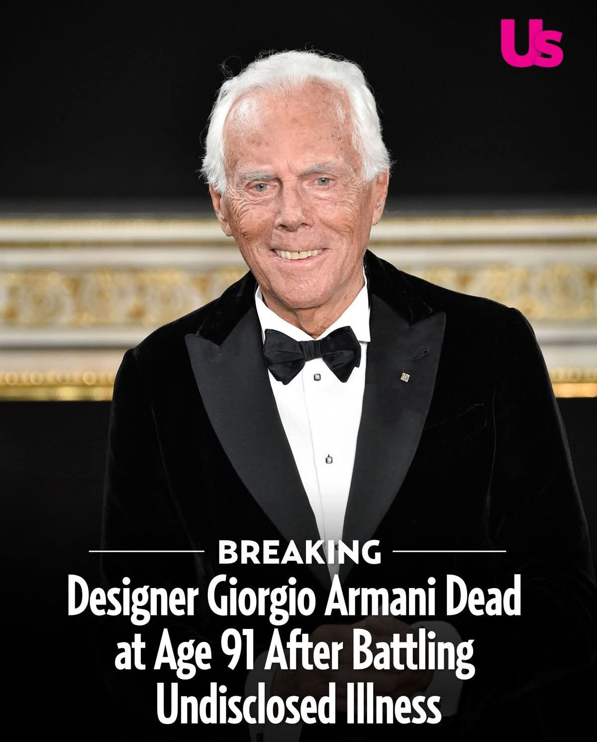 Iconic designer Giorgio Armani has... - Thinking Humanity | Facebook