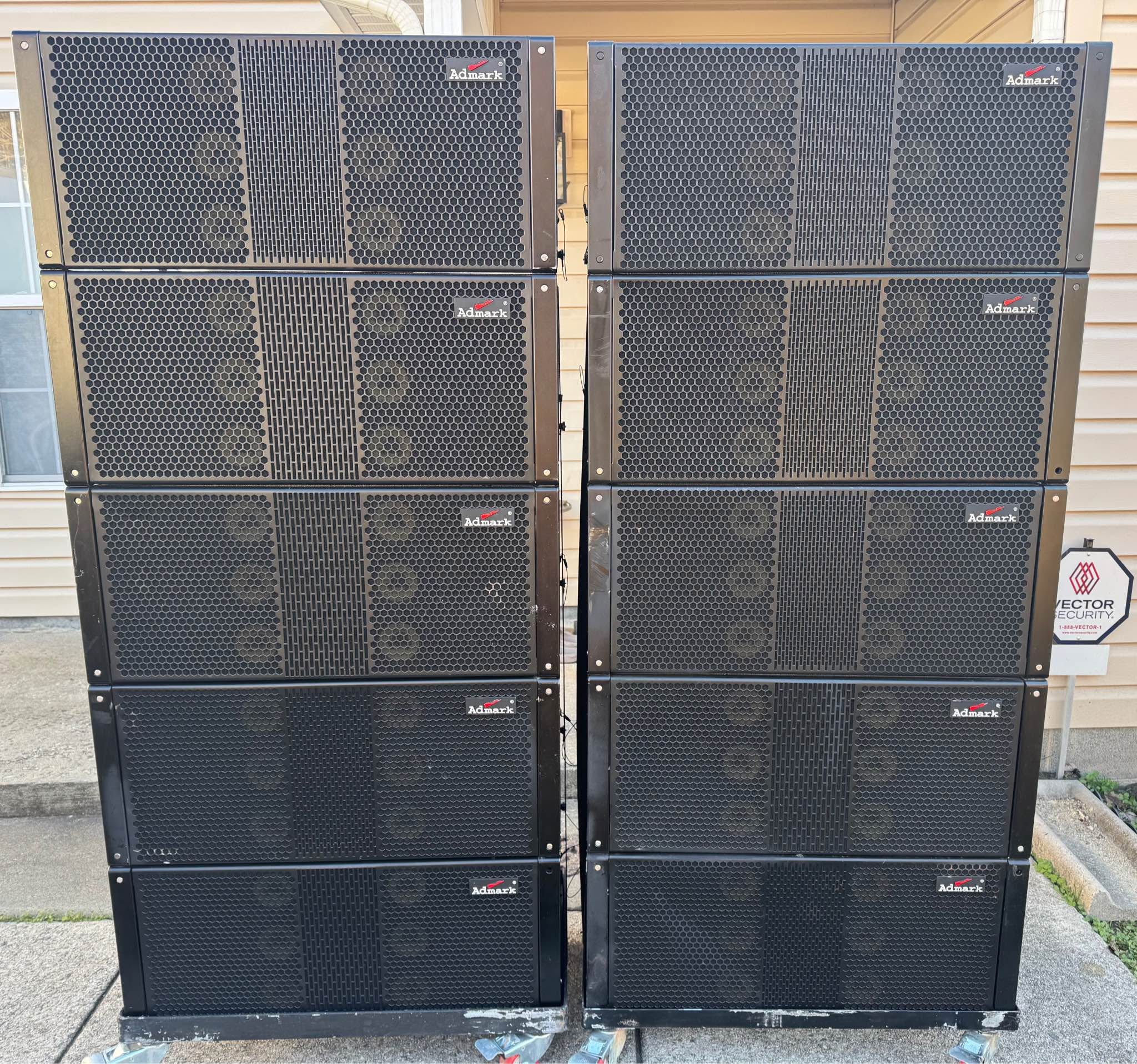 12x Admark L5A Active Line Arrays - Speakers & Subwoofers - Greensboro ...