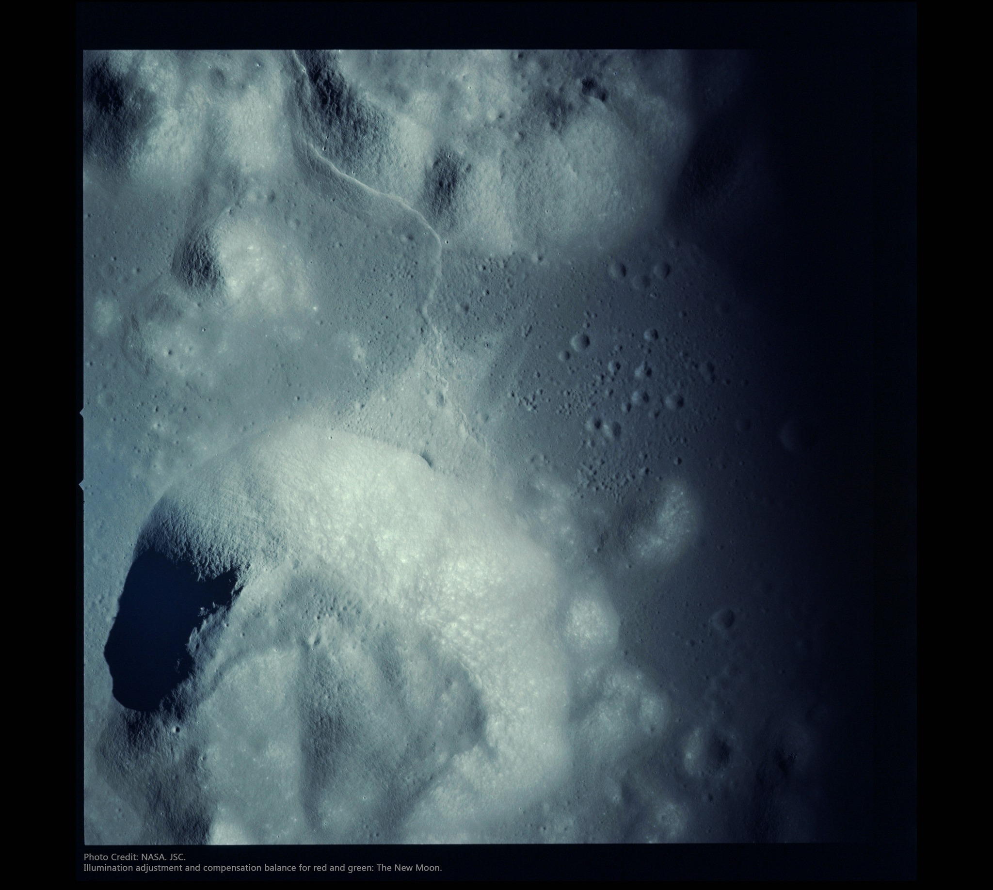 Apollo 17 landing site photo from December 1972