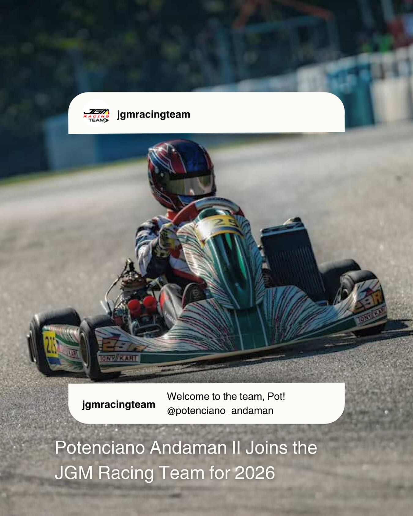 JGM - The JGM Racing Team is excited to announce that for the 2026 ...