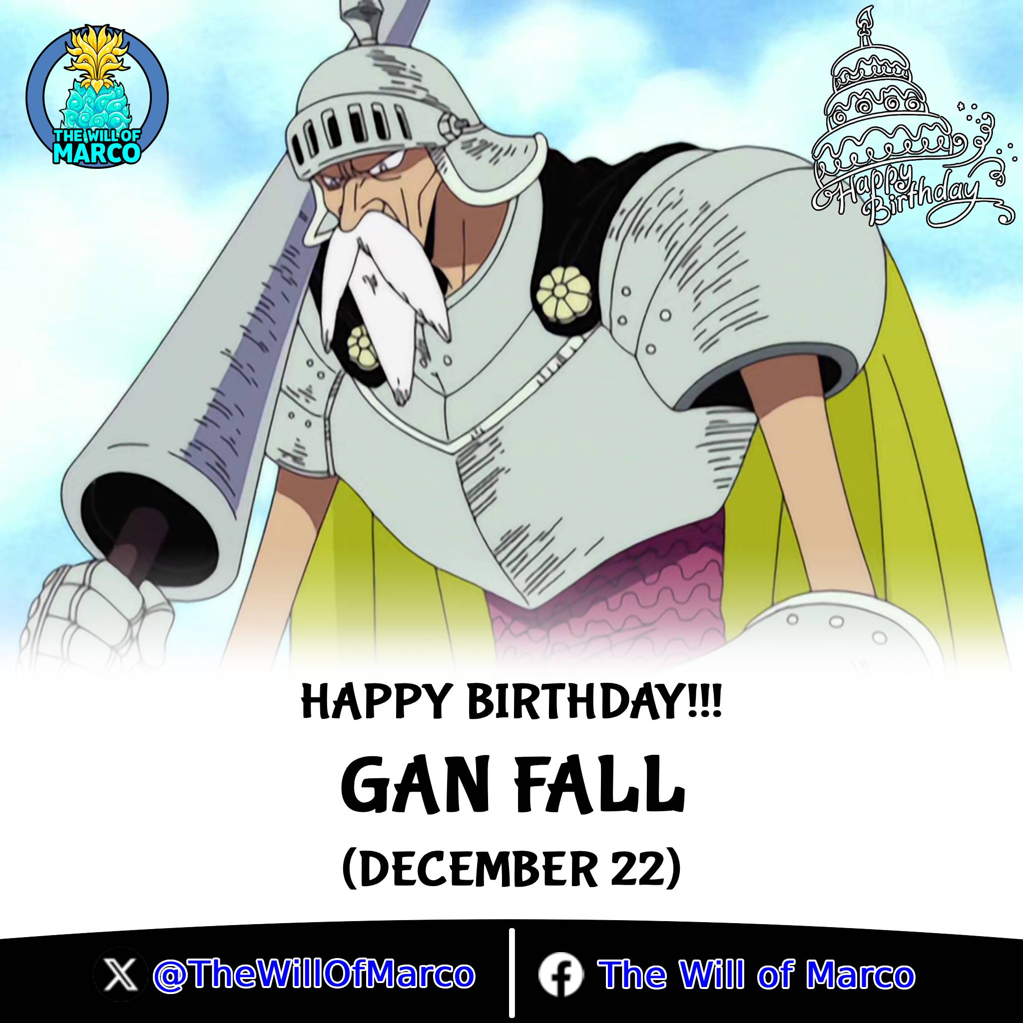 ?ONE PIECE CHARACTER BIRTHDAYS? We have two birthday celebrants 