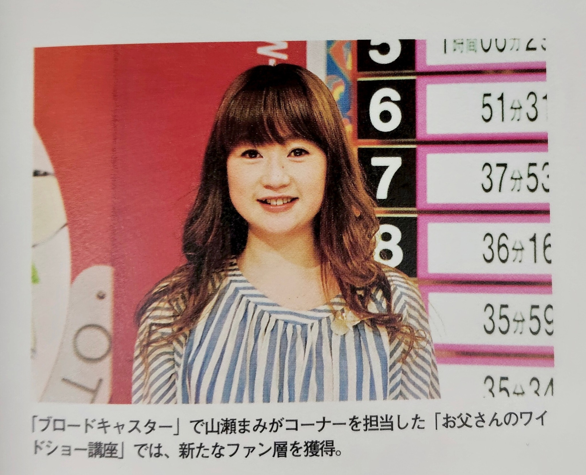 山瀬 まみ 何 歳