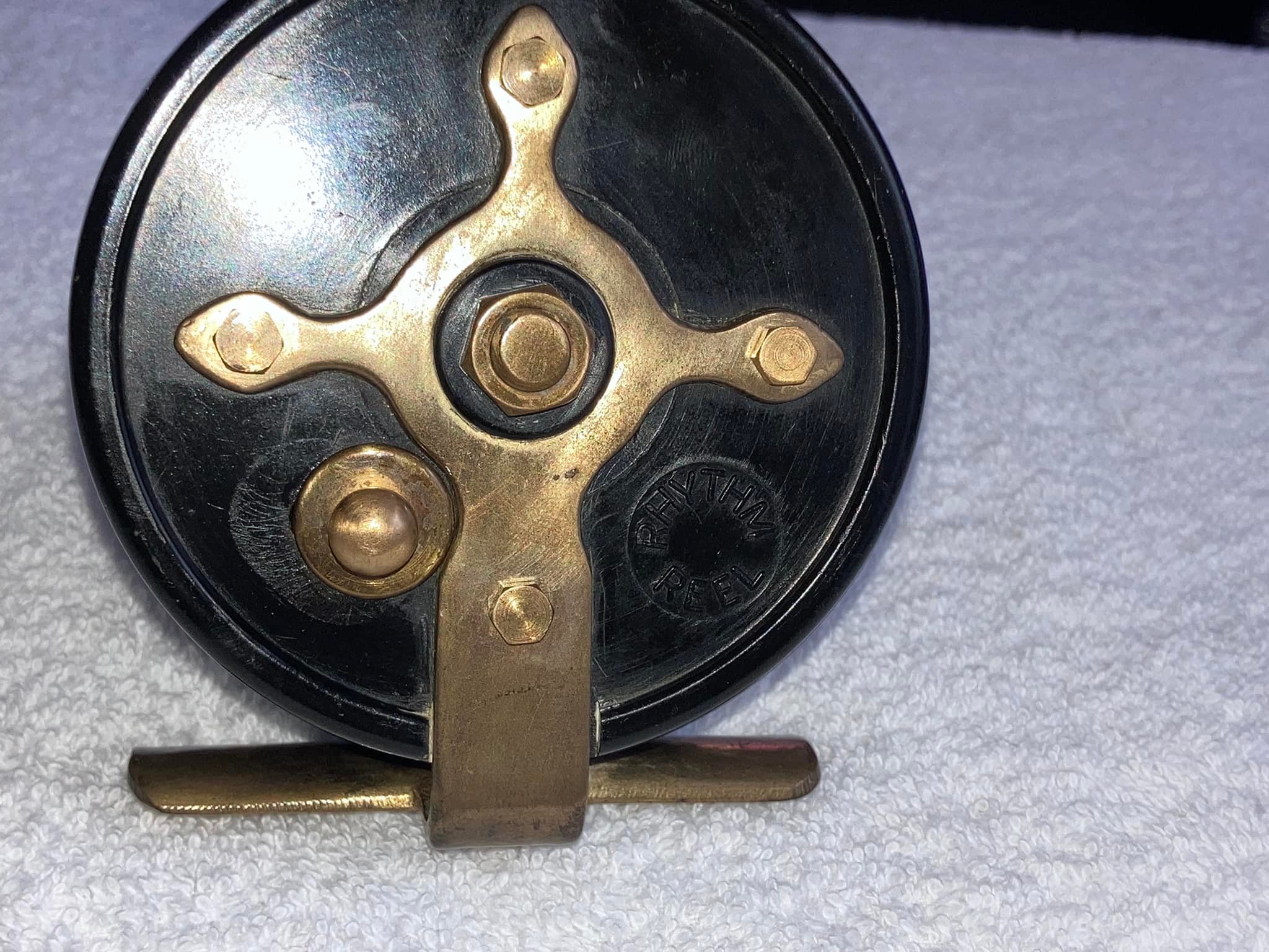 antique brass fly reels English Reel 9