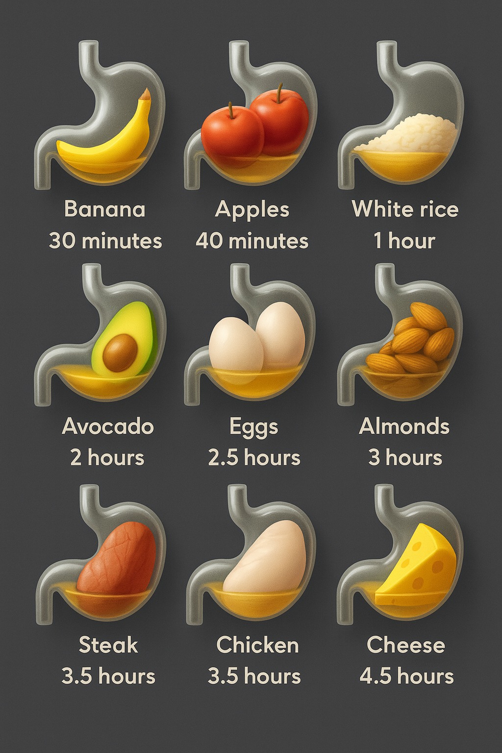 Plants - 🥑🍳🥩 How long does your stomach take to digest food? Not all ...