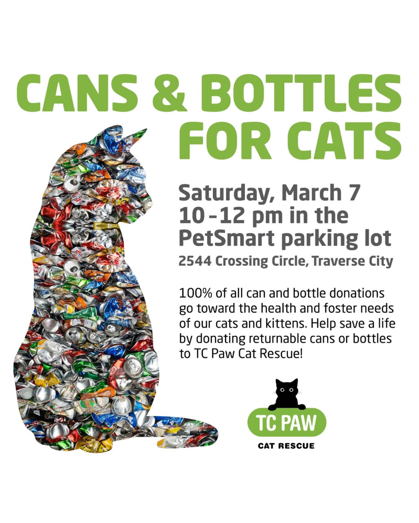 Save the date! Monthly can and bottle... - TC Paw Cat Rescue | Facebook