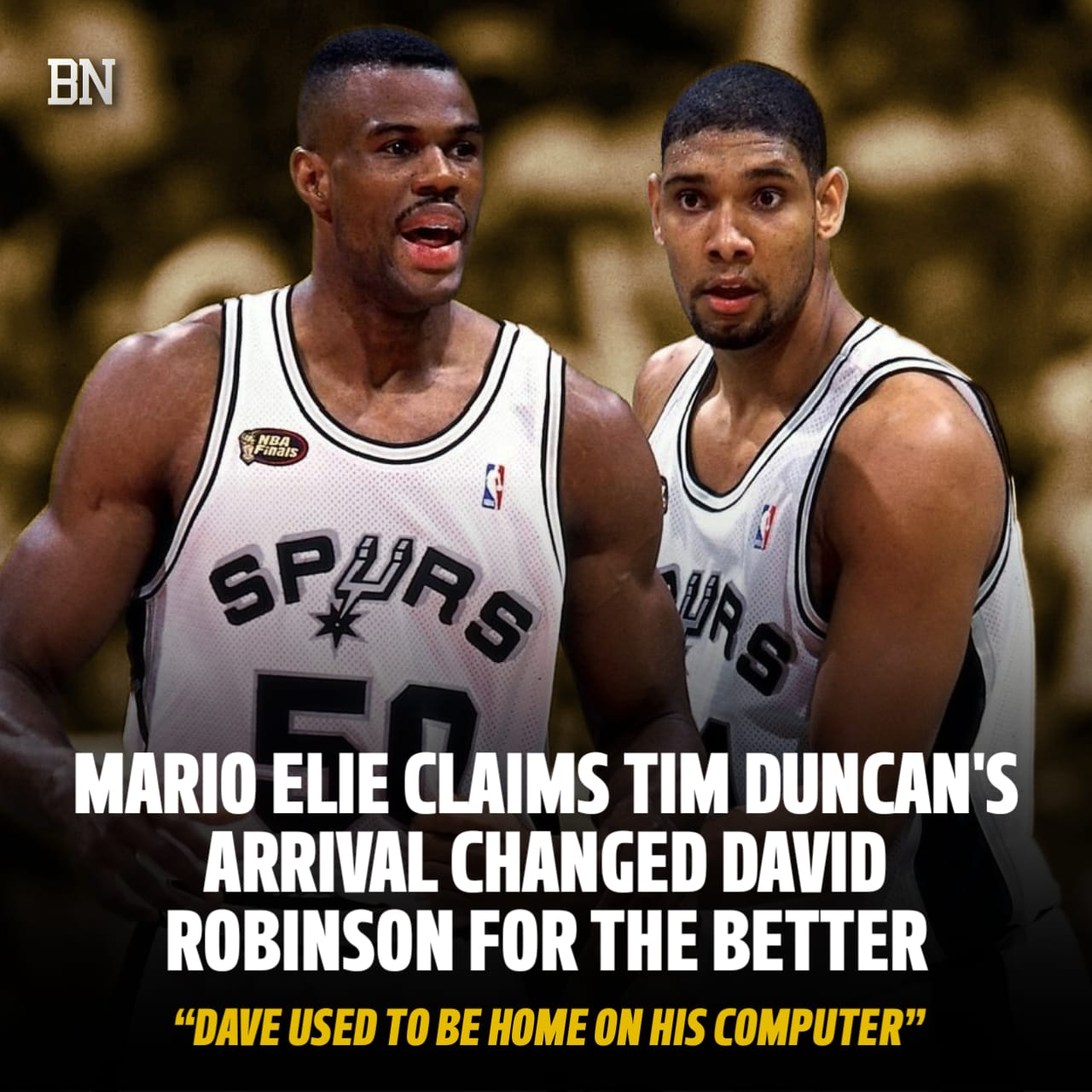 Basketball - Robinson thought Duncan would need a couple of years 