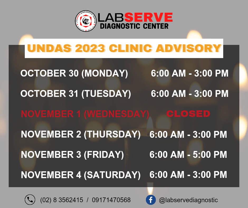 📍 CLINIC ADVISORY - LabServe Diagnostic Center