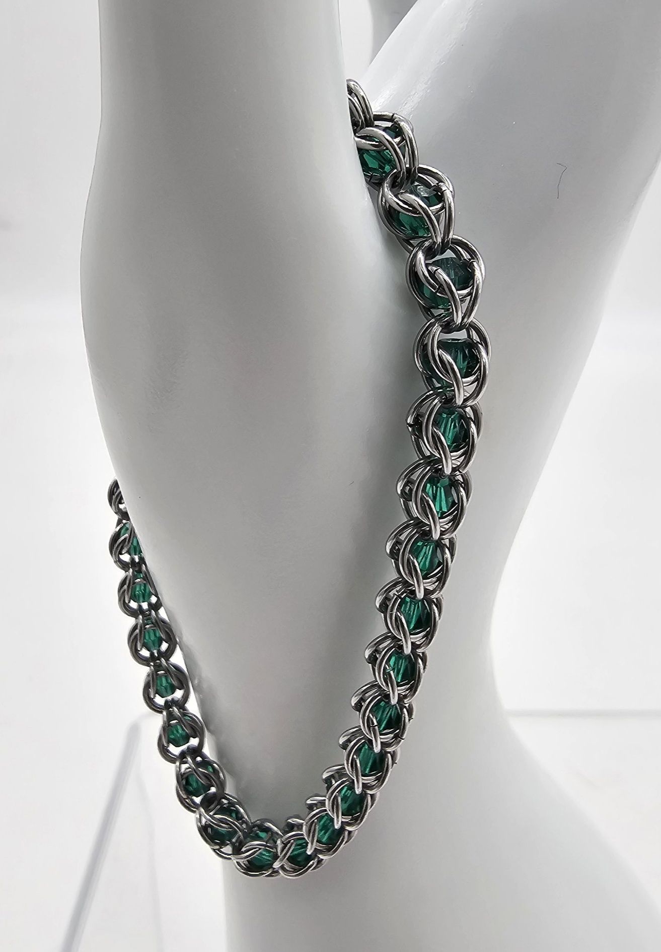 Customizable stainless steel crystal bracelets available