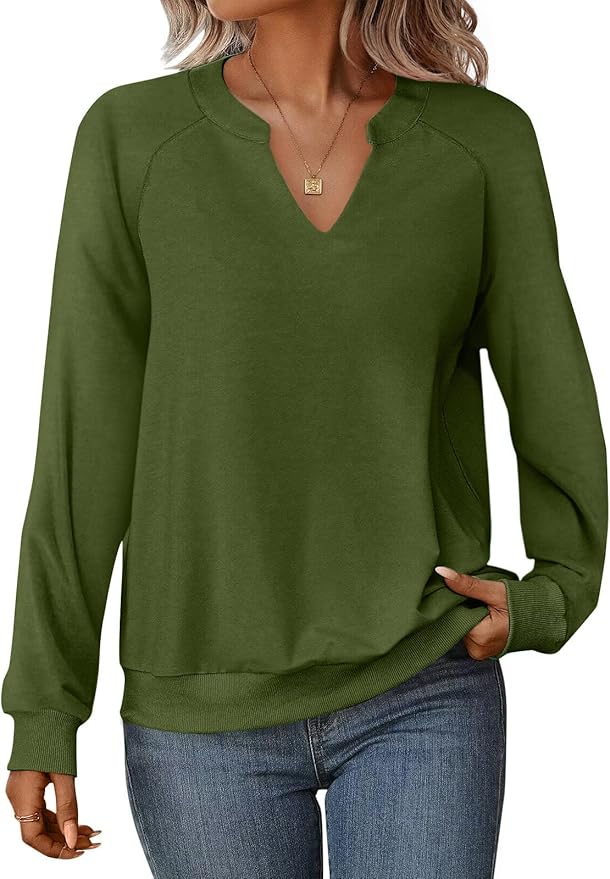 Women's Long Sleeve Crew Neck T-Shirt Top - Casual Blouse For Fall 2025, Regular Fit Comfort Wear