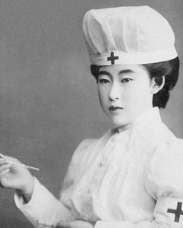 Empress Teimei of Japan (1884-1951) (貞明皇后) in her role as